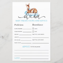 Lámina Oh juego de predicción de consejos de la nube azul