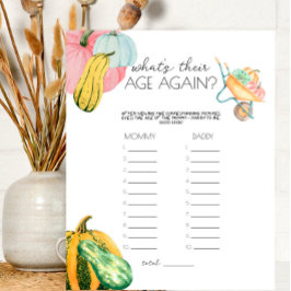 Lámina ¡Oh, Mi Gourd! - Bebé ¿Cuál es su edad de nuevo ju