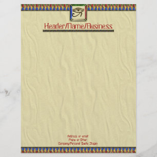 Lámina Ojo de Horus Letterhead
