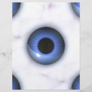 Lámina ojos azules espeluznantes