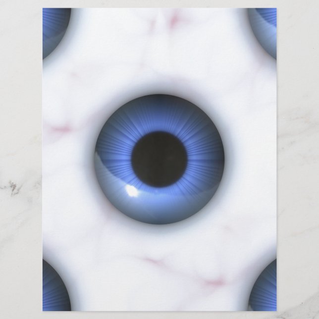 Lámina ojos azules espeluznantes (Anverso)