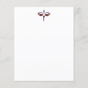 Lámina Ojos de sabiduría de Buda - Ojos del templo de Bod