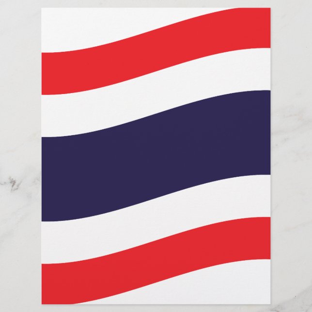Lámina Ola de Bandera Tailandesa (Anverso)