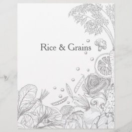 Lámina Ola de Vegetales Gris - Categoría de receta