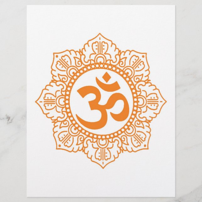 Lámina Om - Ohm - Símbolo Aum (Anverso)