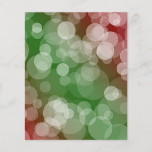 Lámina Ombre Bokeh Scrapbook Paper - Rojo y Verde