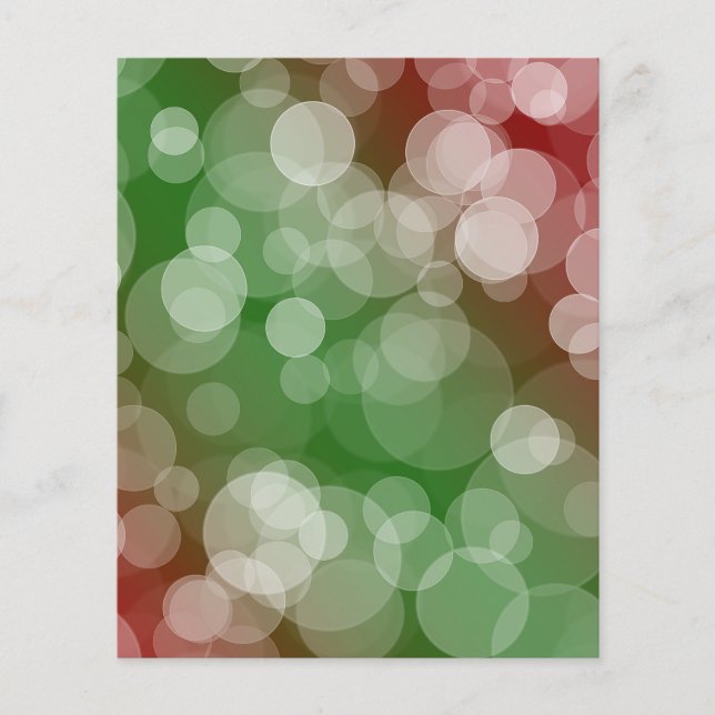 Lámina Ombre Bokeh Scrapbook Paper - Rojo y Verde (Anverso)