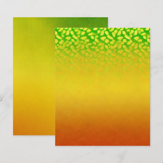 Lámina Ombre otoñal en papel de cuadernillo (Anverso / Reverso)