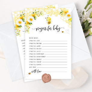 Lámina Oraciones de abejas florales por el bebé