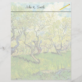 Lámina Orchard en Blossom, Vincent van Gogh.