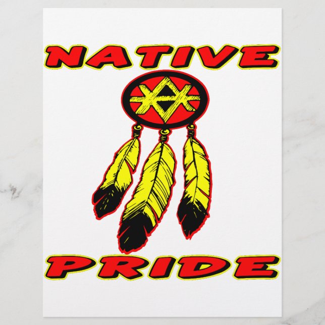 Lámina Orgullo nativo 3 plumas (Anverso)