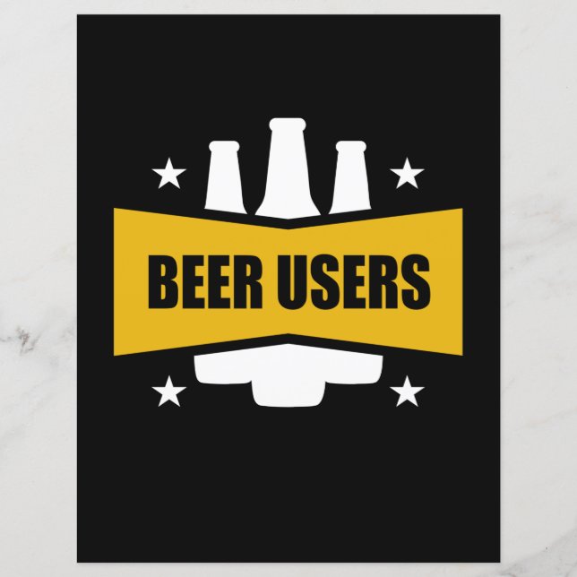 Lámina Orgullosos usuarios de cerveza (Anverso)