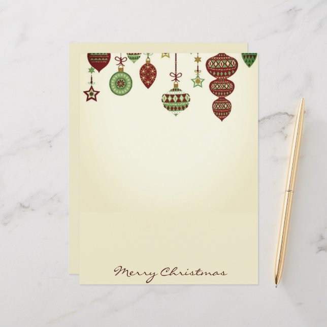 Lámina Ornamentos de época Feliz Navidad (Anverso/Reverso In Situ)