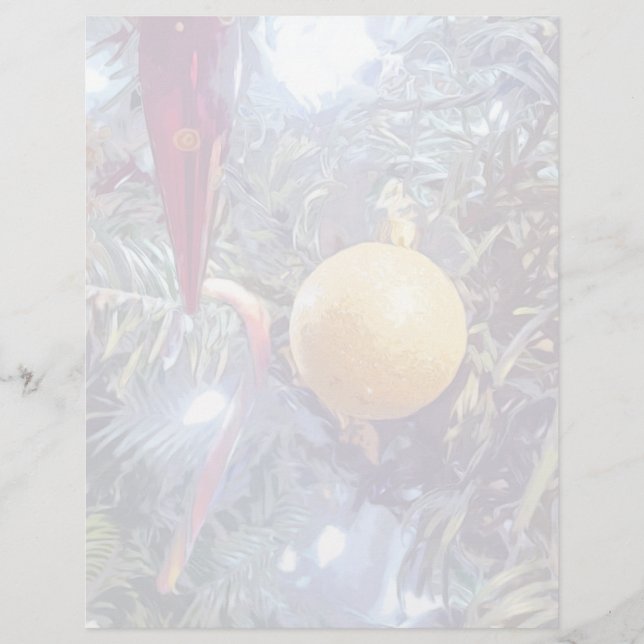 Lámina Ornamentos feriados de invierno (Anverso)