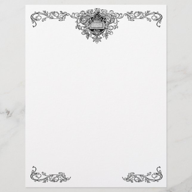 Lámina Ornate Letterhead (Anverso)