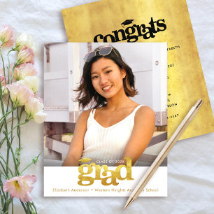 Lámina Oro Blanco Presupuesto Foto Graduación Negrita Gor