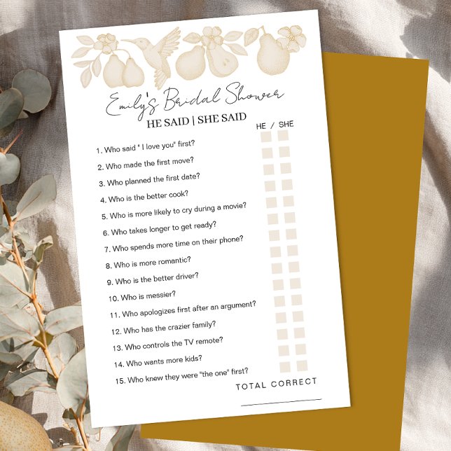 Lámina Oro Perfecto Perfecto Oso Brillante Dijo Que G (He said / She said)