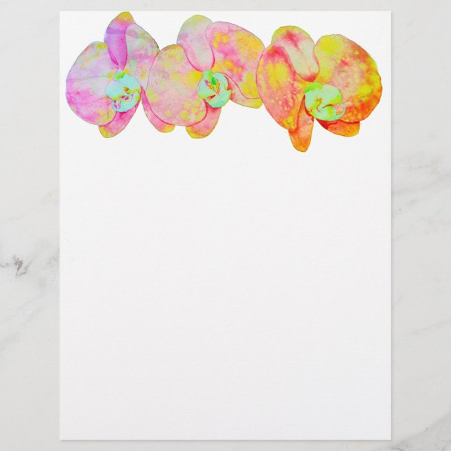 Lámina Orquídeas del Caribe (Anverso)