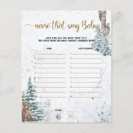 Lámina Osito forestal Nombre esa canción juego de la duch