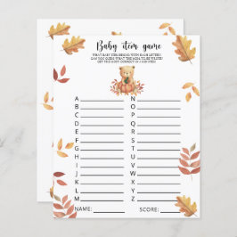 Lámina Oso Caído - Juego de artículos para bebés. Juego B