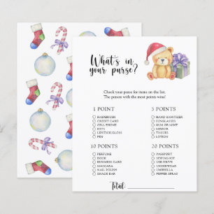 Lámina Oso de invierno - Qué hay en tu bolso juego de bab
