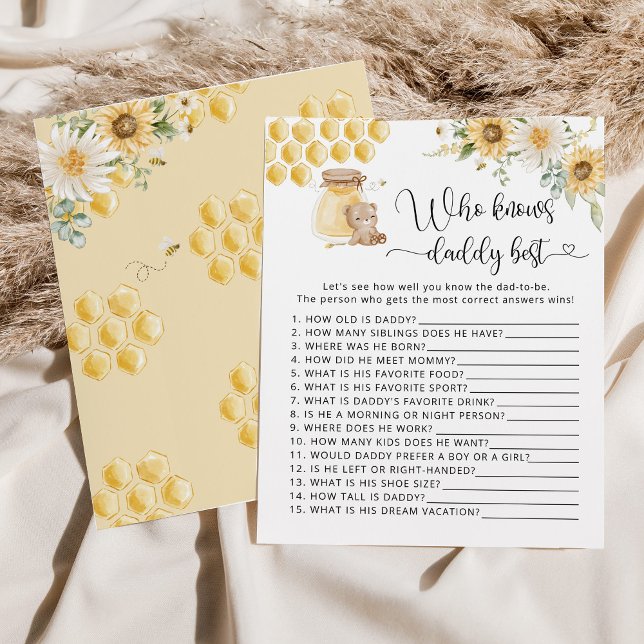 Lámina Oso de miel de girasol Quién conoce mejor a papá (Subido por el creador)