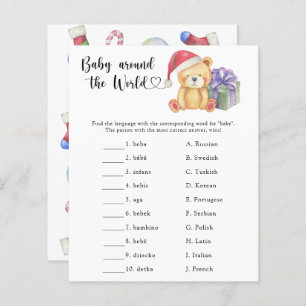 Lámina Oso de peluche de invierno - Juego de bebé por tod