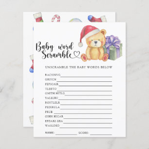 Lámina Oso de peluche de invierno - Juego de estafa para 