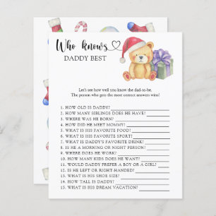 Lámina Oso de peluche de invierno - Quién conoce mejor a 