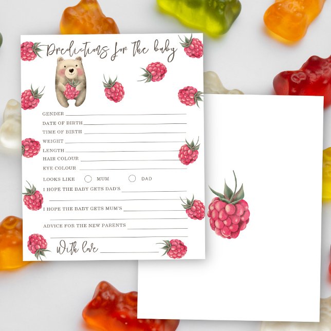 Lámina Oso Gummy - predicciones y consejos para el bebé (Subido por el creador)