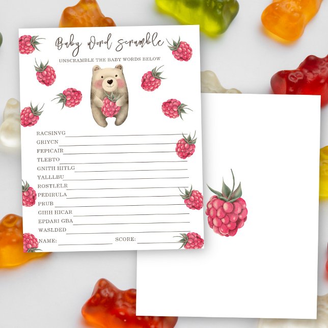 Lámina Oso - Palabras de bebé (Subido por el creador)