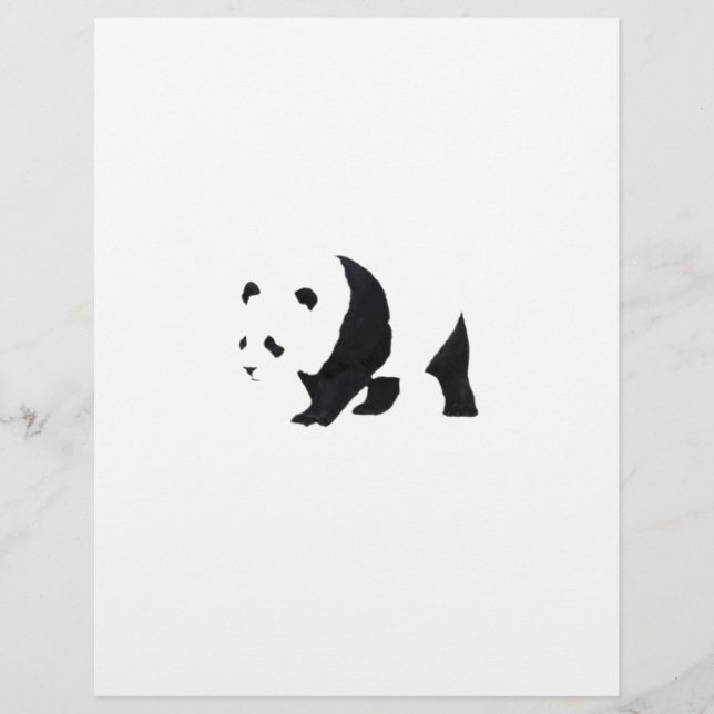 Lámina Oso panda grande (Anverso)