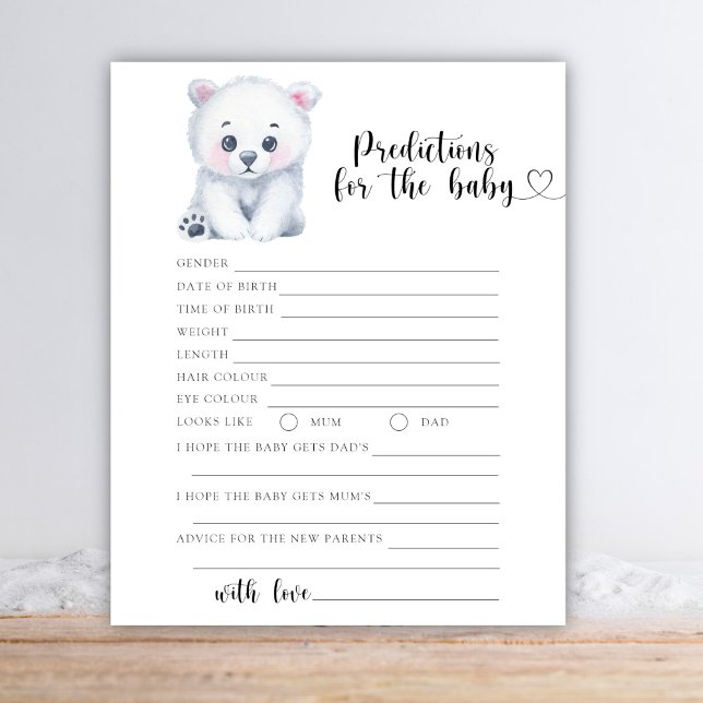 Lámina Oso polar de invierno - predicciones y consejos pa (Subido por el creador)