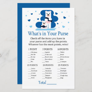 Lámina Oso polar ¿Qué hay en tu juego de bolso?