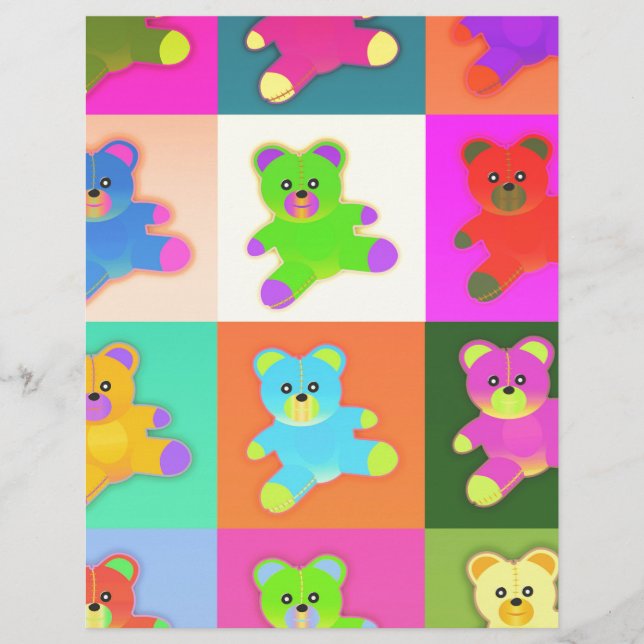 Lámina osos de peluche (Anverso)