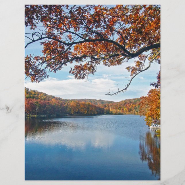 Lámina Otoño en el lago Killarney (Anverso)