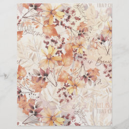 Lámina Otoño estacional de artesanías de papel de otoño e