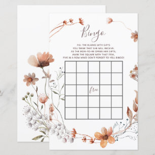 Lámina Otoño Flores silvestres ducha de bebé Juego de Bin