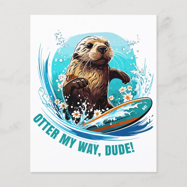 Lámina Otter 841 Surfing Otter Ella Roba Surfboards Otte (Anverso)