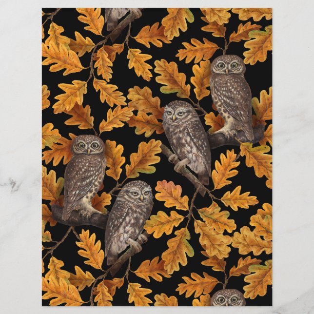 Lámina Ovejas de otoño en negro (Anverso)
