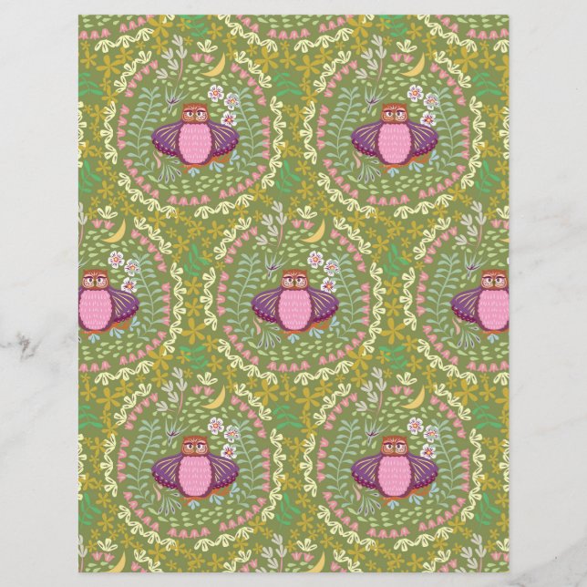 Lámina Owl Green (Anverso)