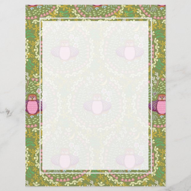 Lámina Owl Green (Anverso)