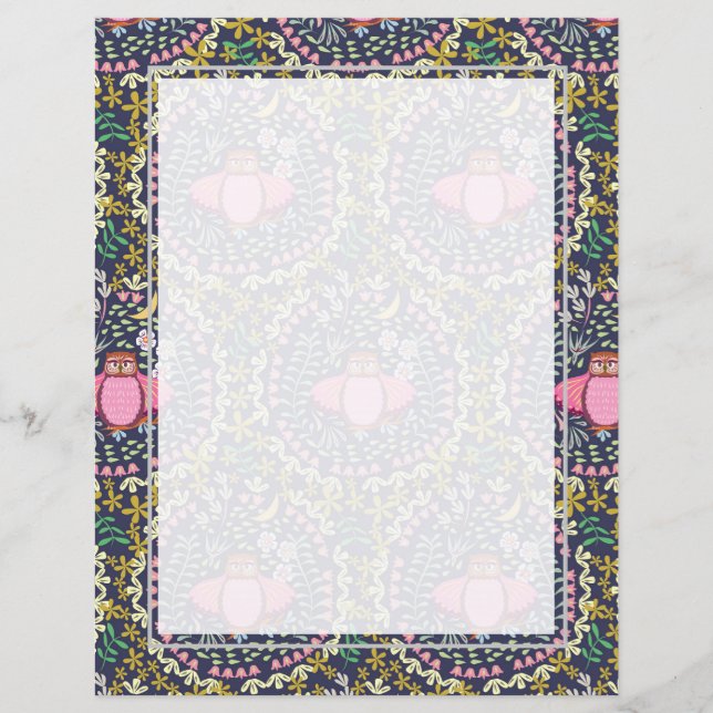 Lámina Owl Navy (Anverso)