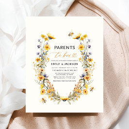 Lámina Padres de Bee Wildflower Couples Baby Shower