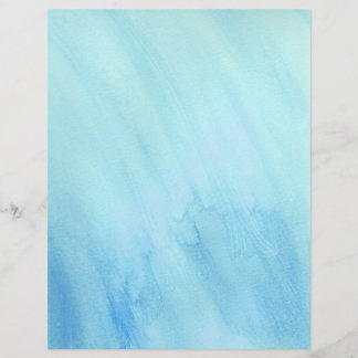 Lámina Paint Blue Rain Storm Water Watercolor Paint