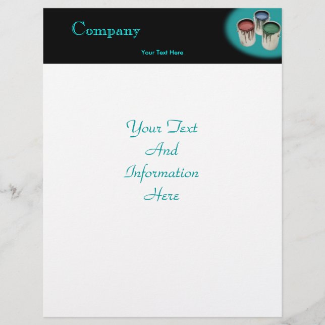 Lámina Paint Letterhead (Anverso)