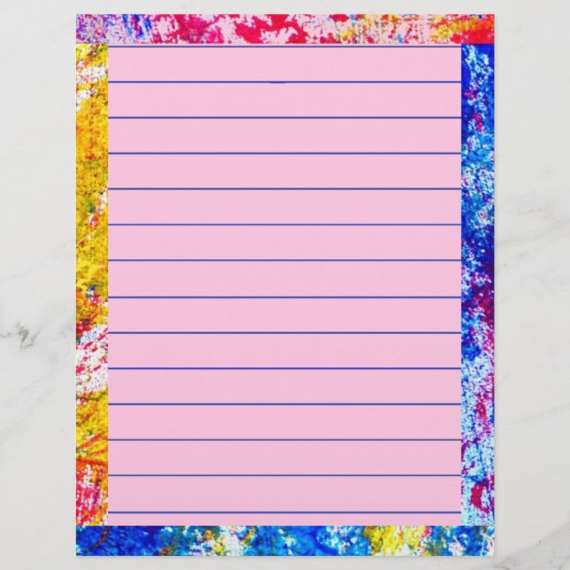 Lámina Paint Stationery (Anverso)