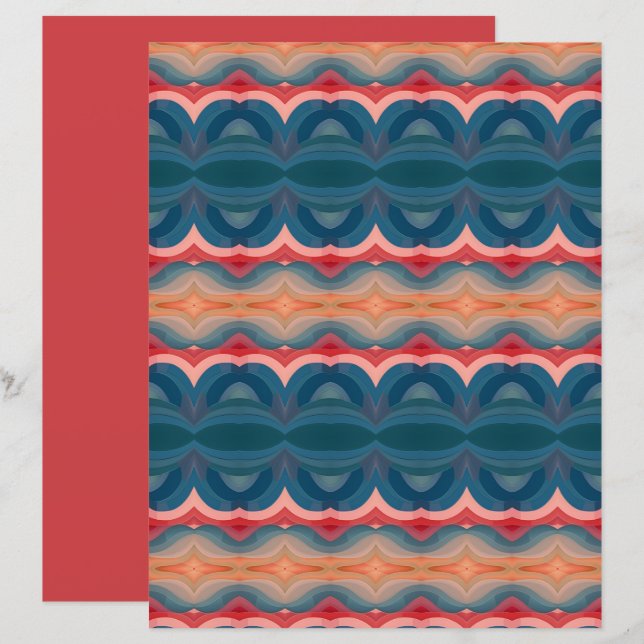 Lámina Paisaje abstracto 1 (Anverso / Reverso)