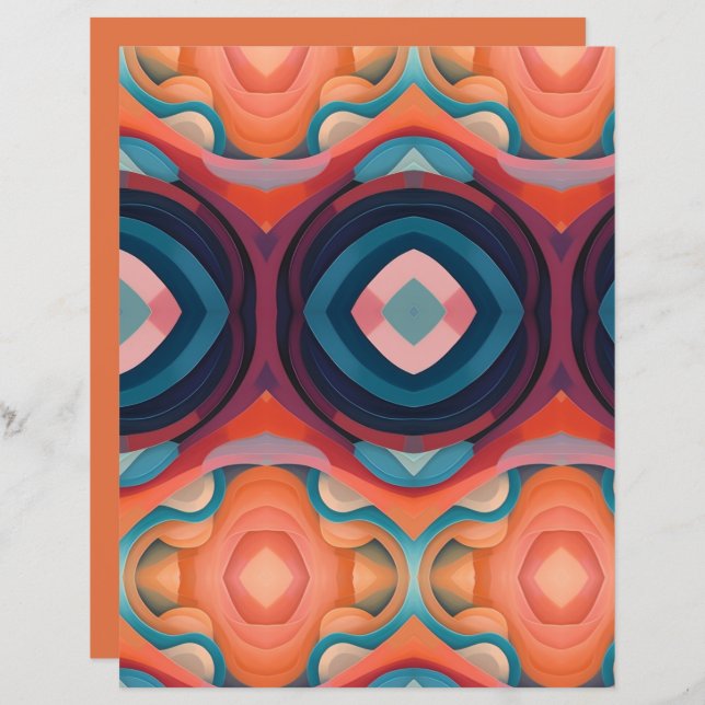 Lámina Paisaje abstracto 1 (Anverso / Reverso)