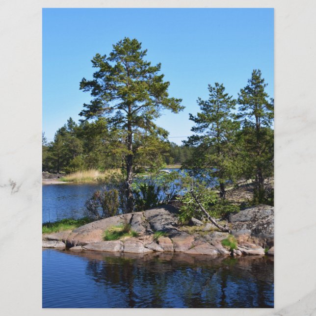 Lámina Paisaje de Suecia (Anverso)